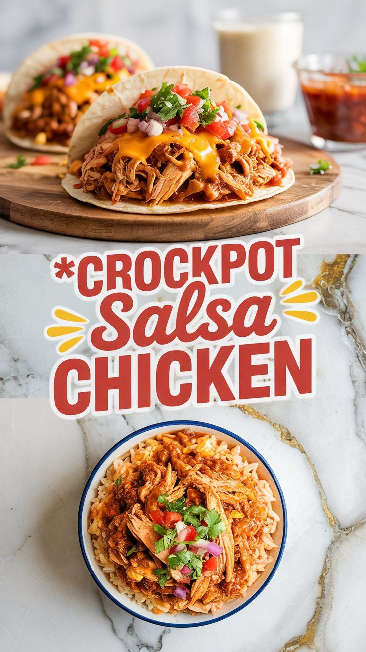 Crockpot Salsa Chicken