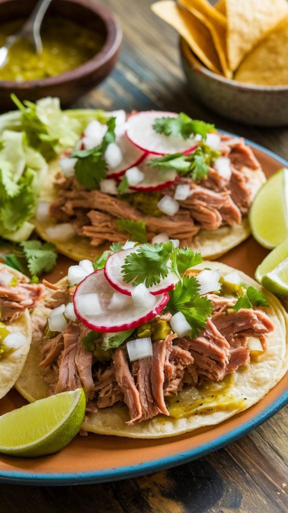 Crockpot Salsa Verde Carnitas