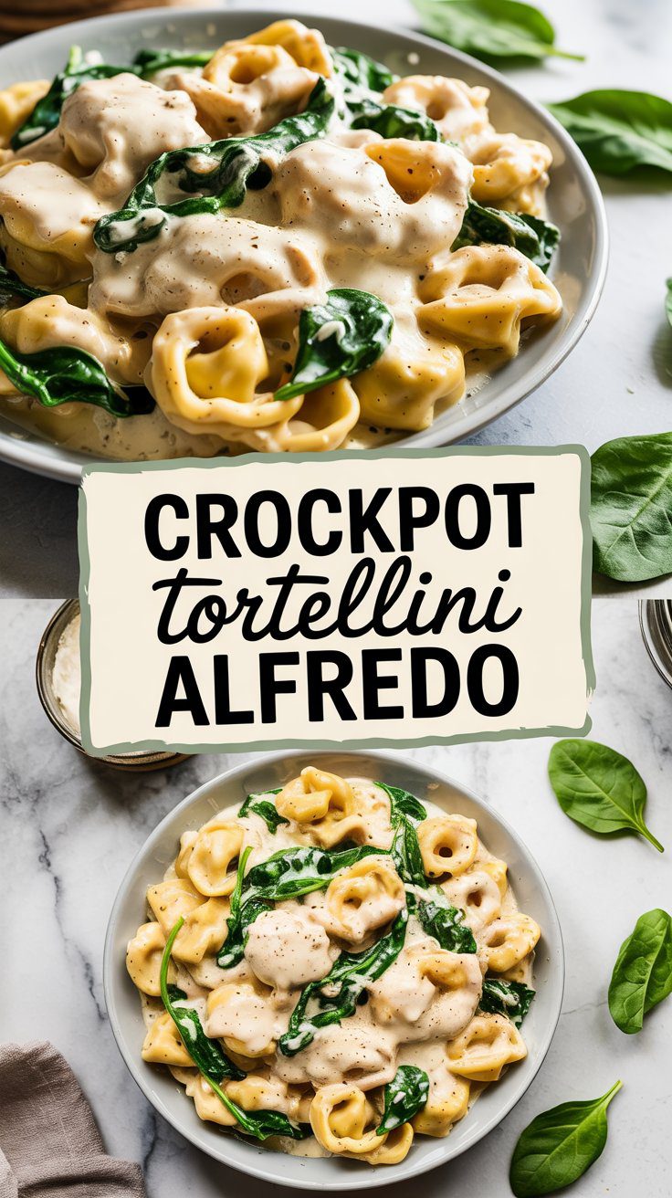 Crockpot Tortellini Alfredo