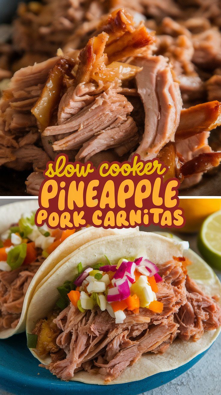 Slow Cooker Pineapple Pork Carnitas