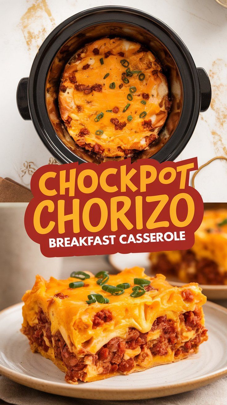 Crockpot Chorizo Breakfast Casserole