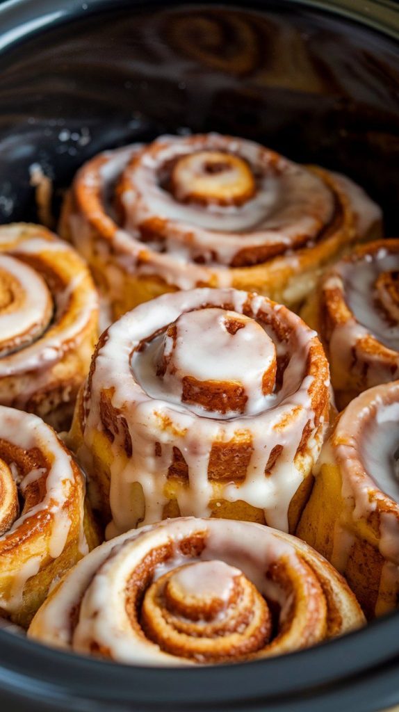Crockpot Cinnamon Roll Monkey Bread