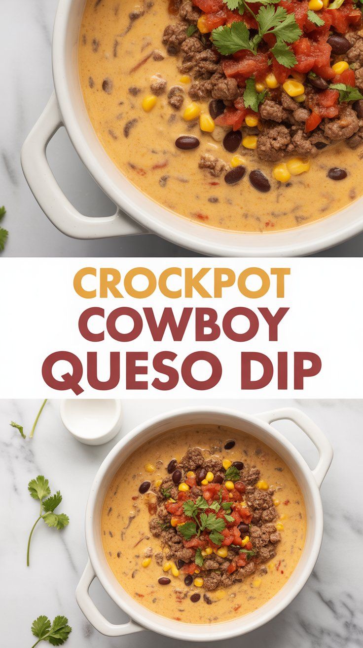 Crockpot Cowboy Queso Dip