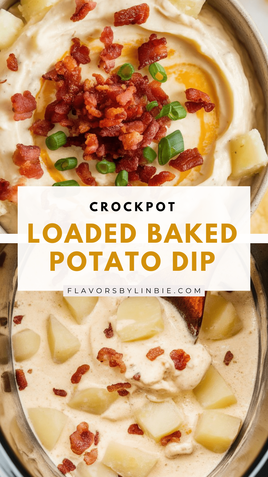 Crockpot Loaded Baked Potato Dip