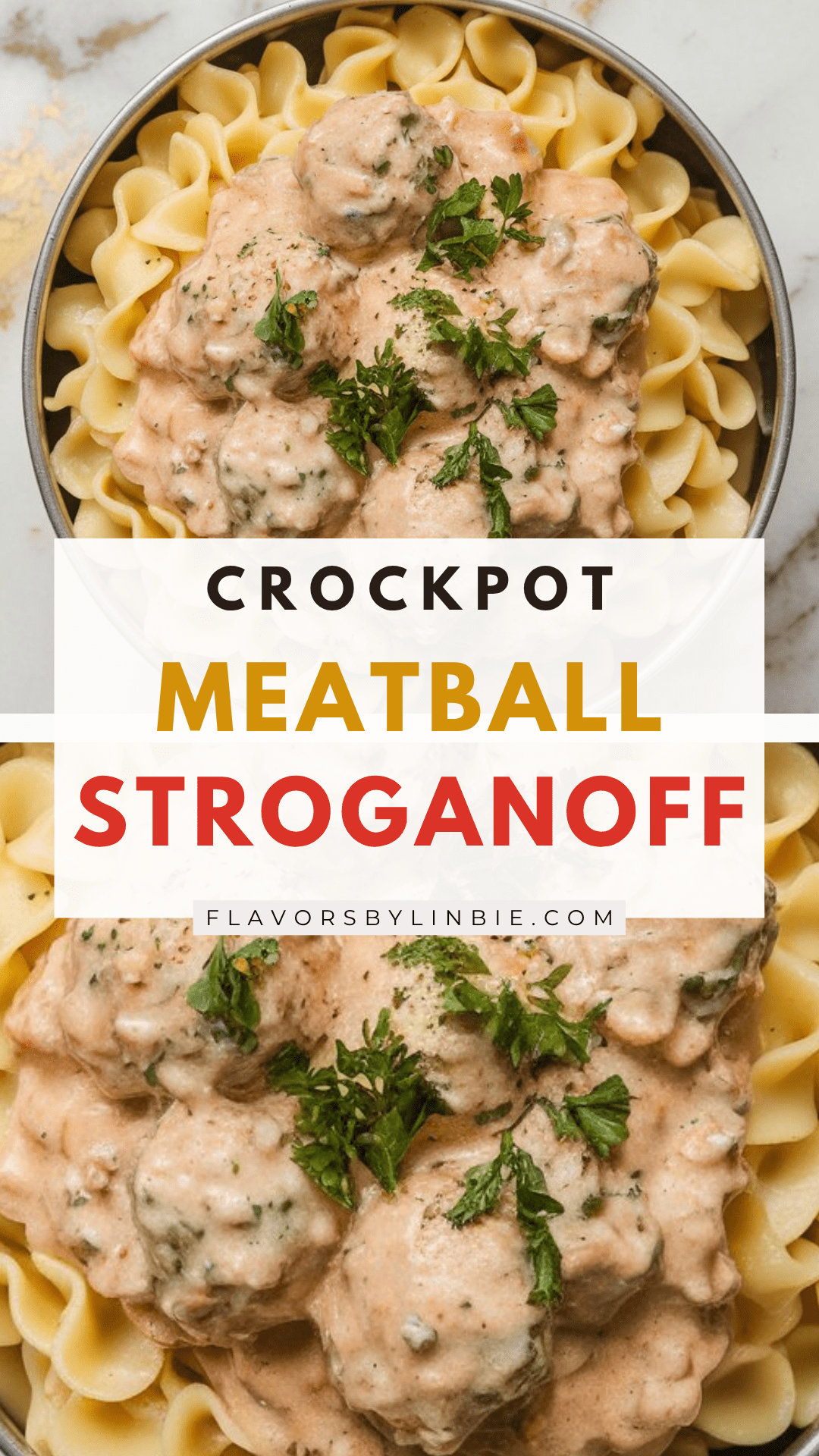 Crockpot Meatball Stroganoff