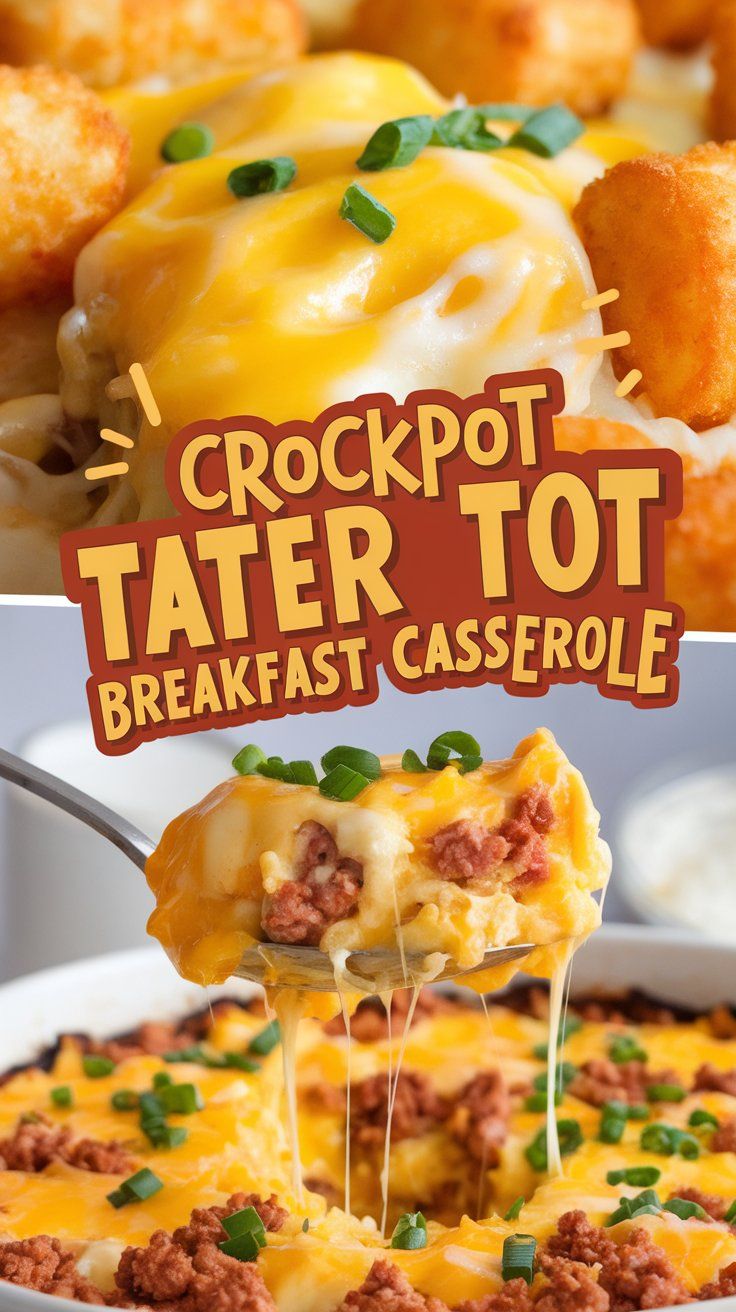 Crockpot Tater Tot Breakfast Casserole