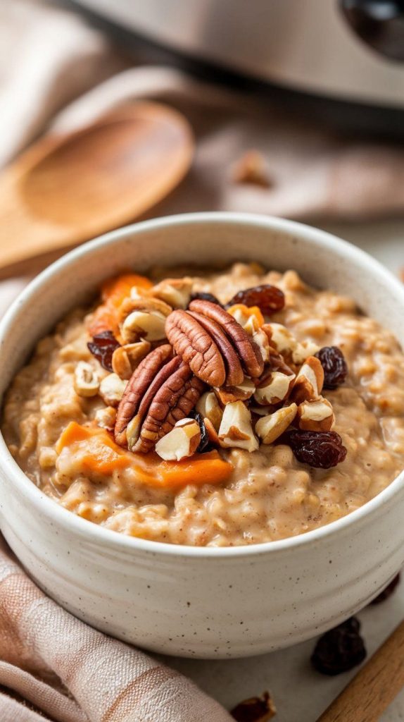 Slow Cooker Carrot Cake Oatmeal