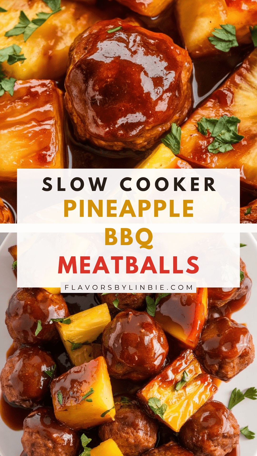 Slow Cooker Pineapple BBQ Meatballs