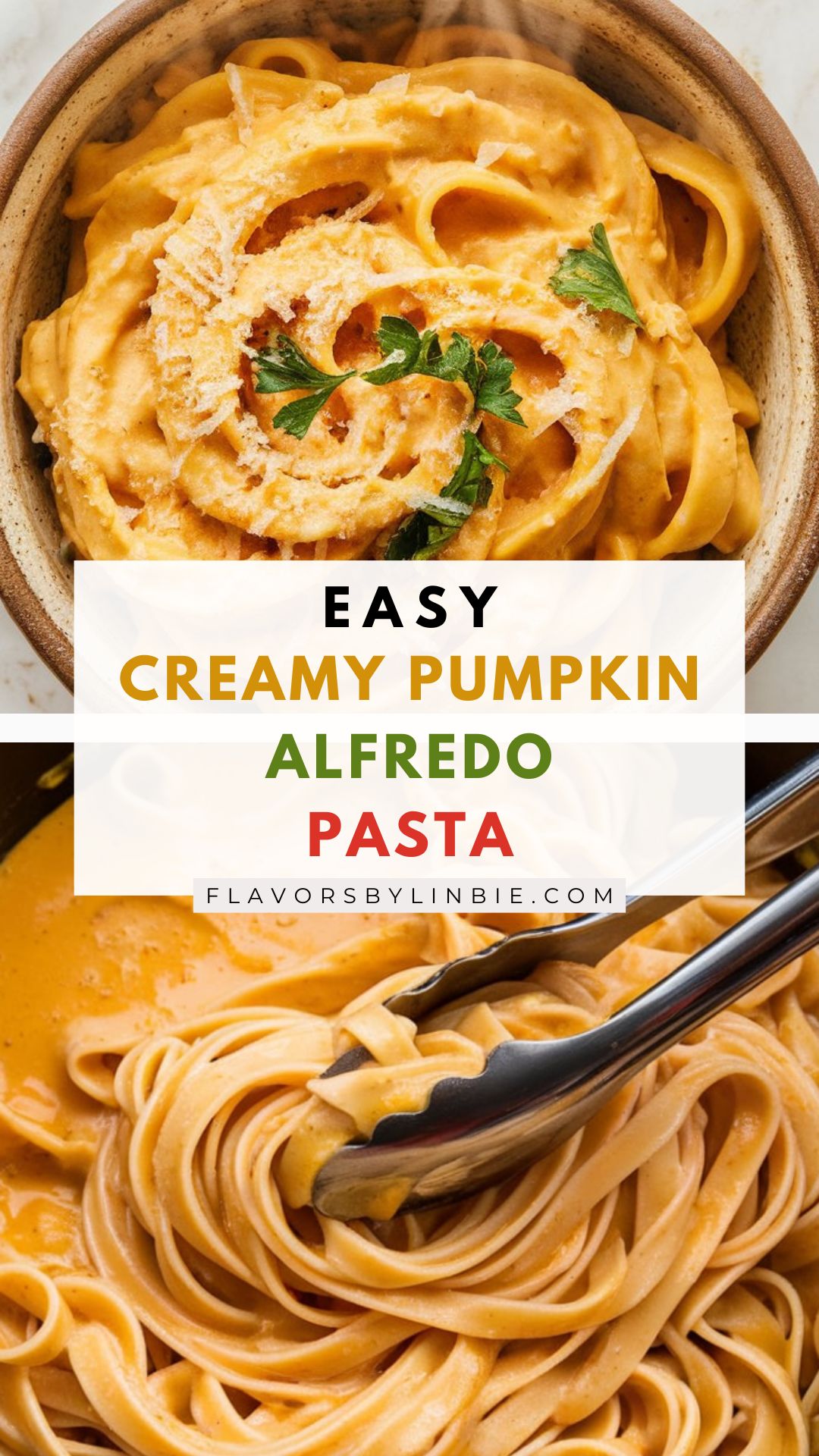 Easy Creamy Pumpkin Alfredo Pasta