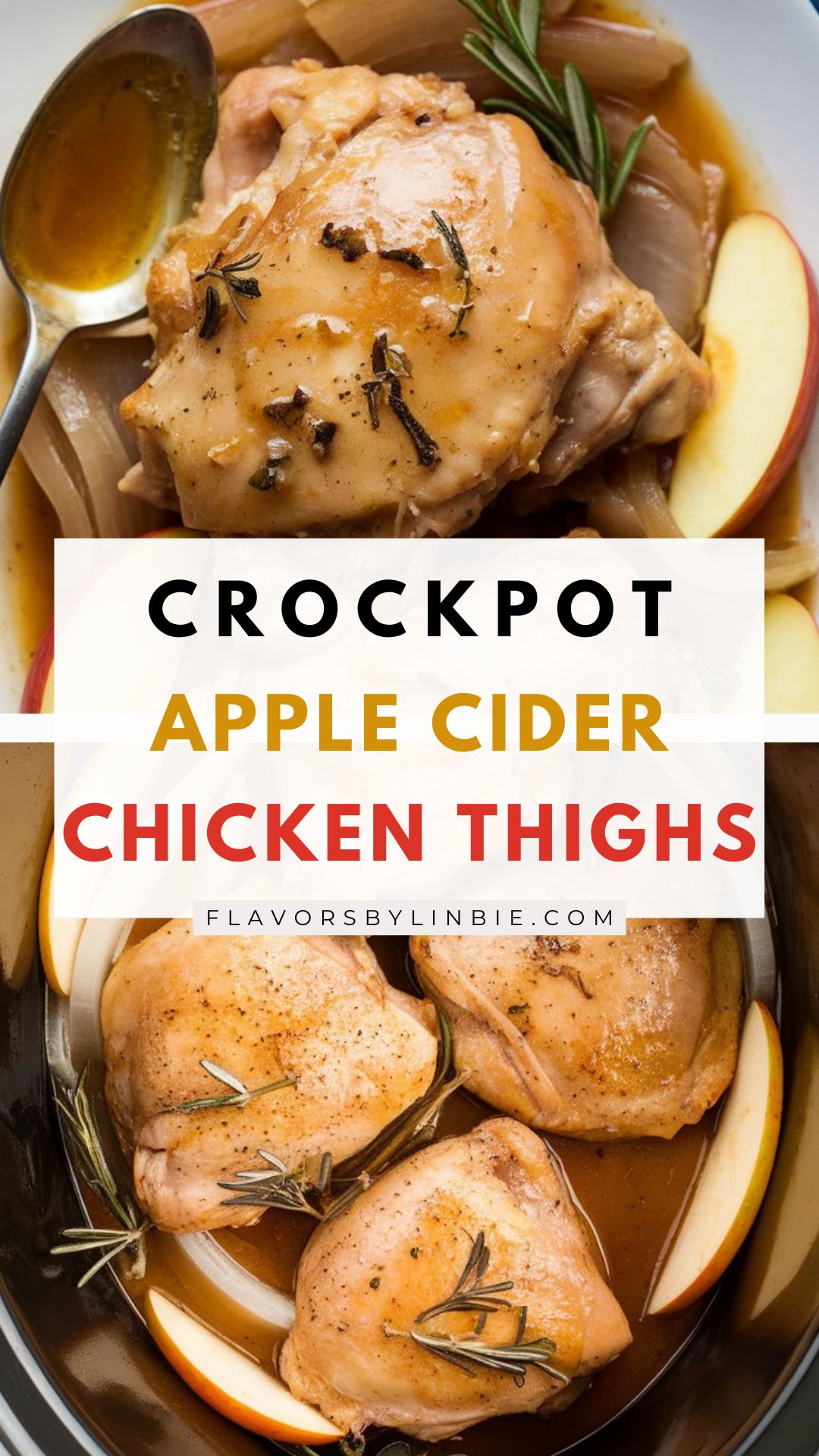 Crockpot Apple Cider Chicken Thighs
