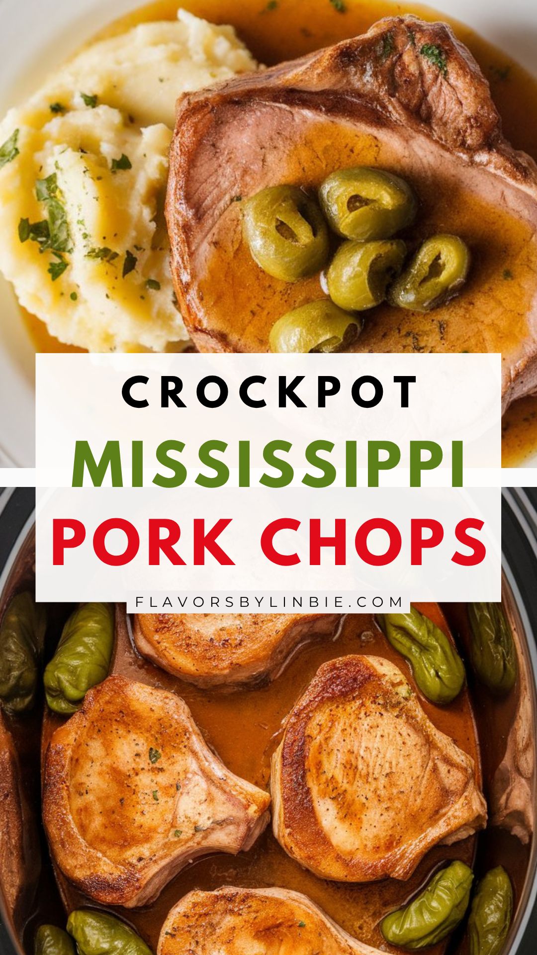 Crockpot Mississippi Pork Chops