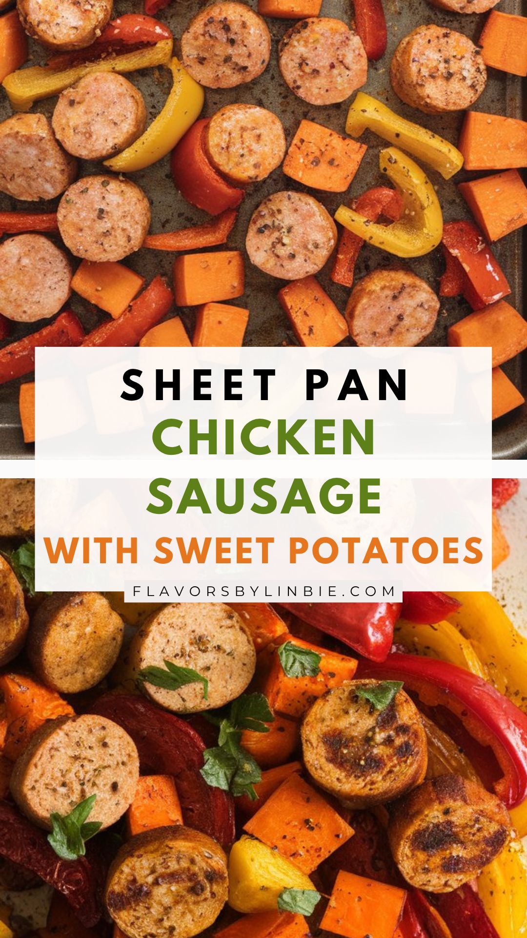 Sheet Pan Chicken Sausage with Sweet Potatoes