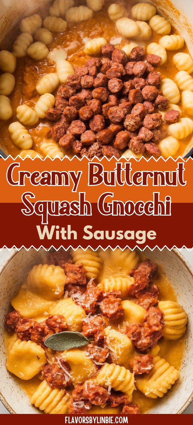 Creamy Butternut Squash Gnocchi with Sausage