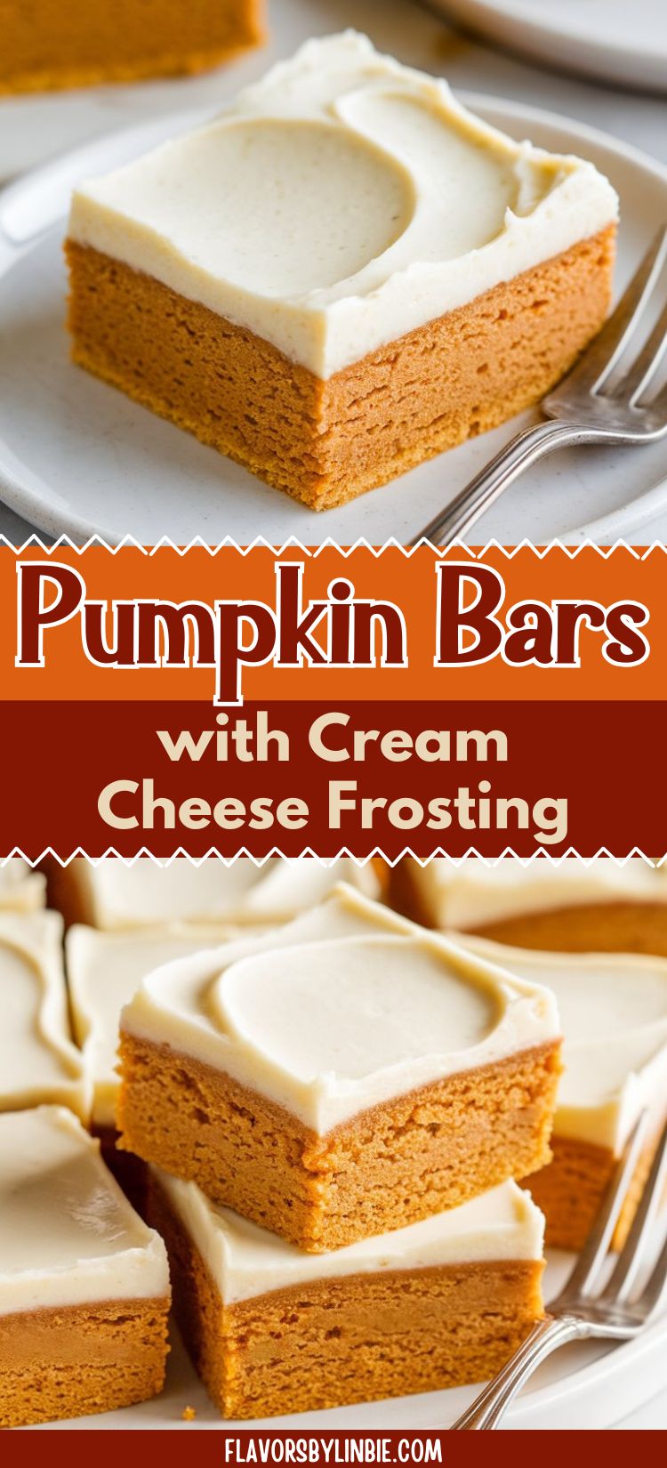 Pumpkin Bars with Cream Cheese Frosting