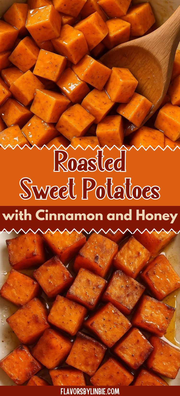 Roasted Sweet Potatoes with Cinnamon and Honey