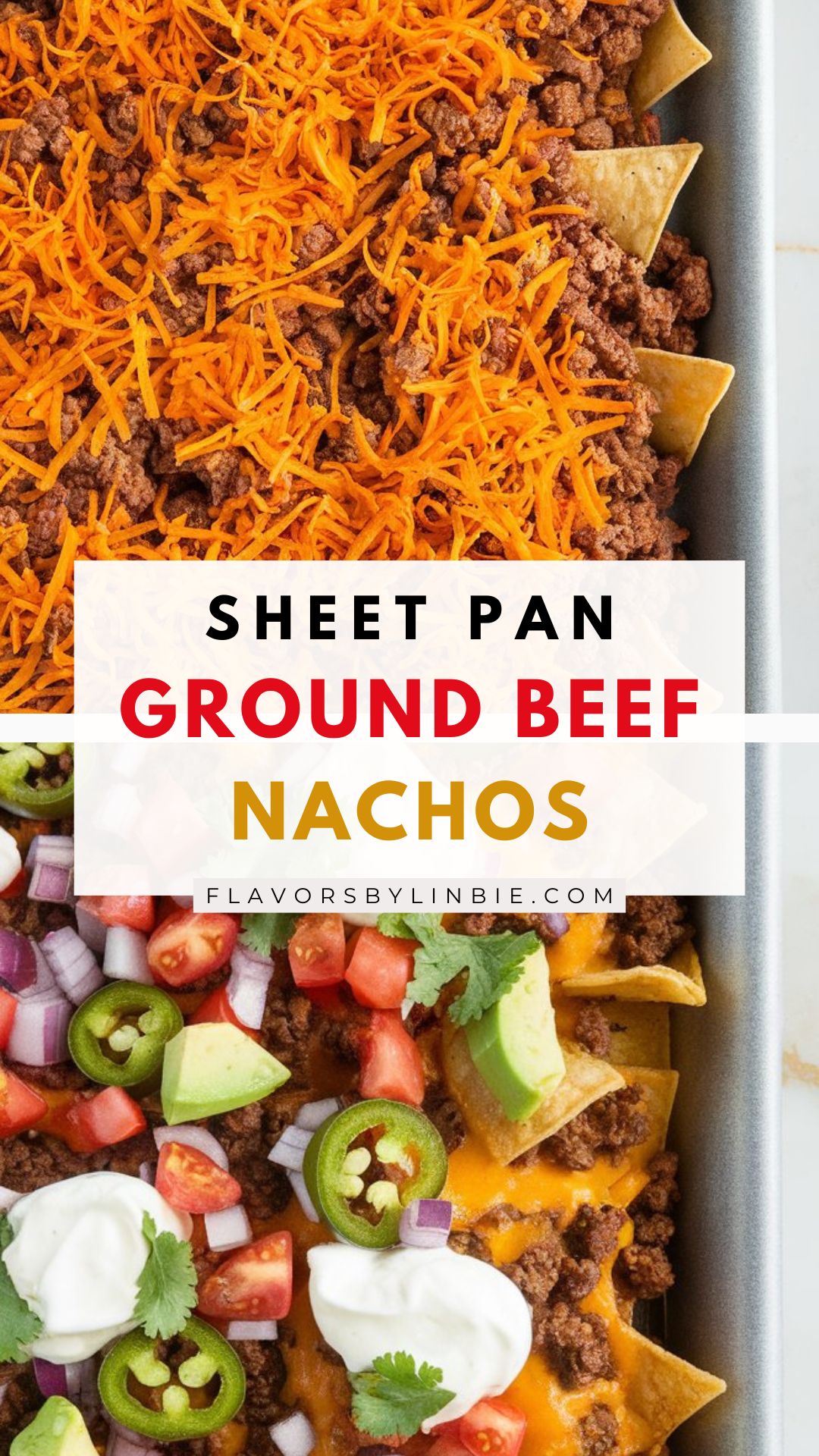 Sheet Pan Ground Beef Nachos