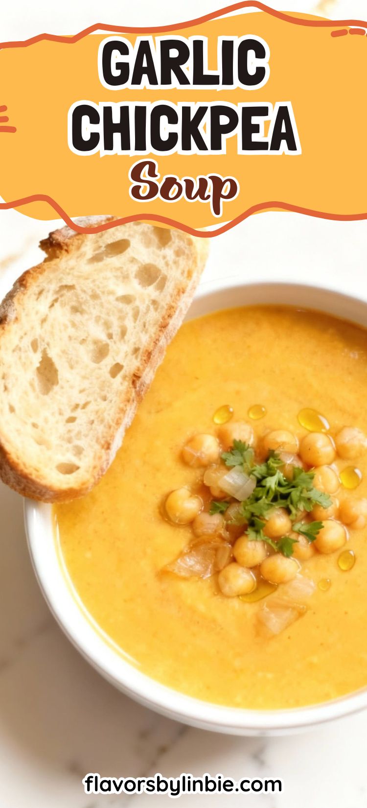 Easy Garlic Chickpea Soup