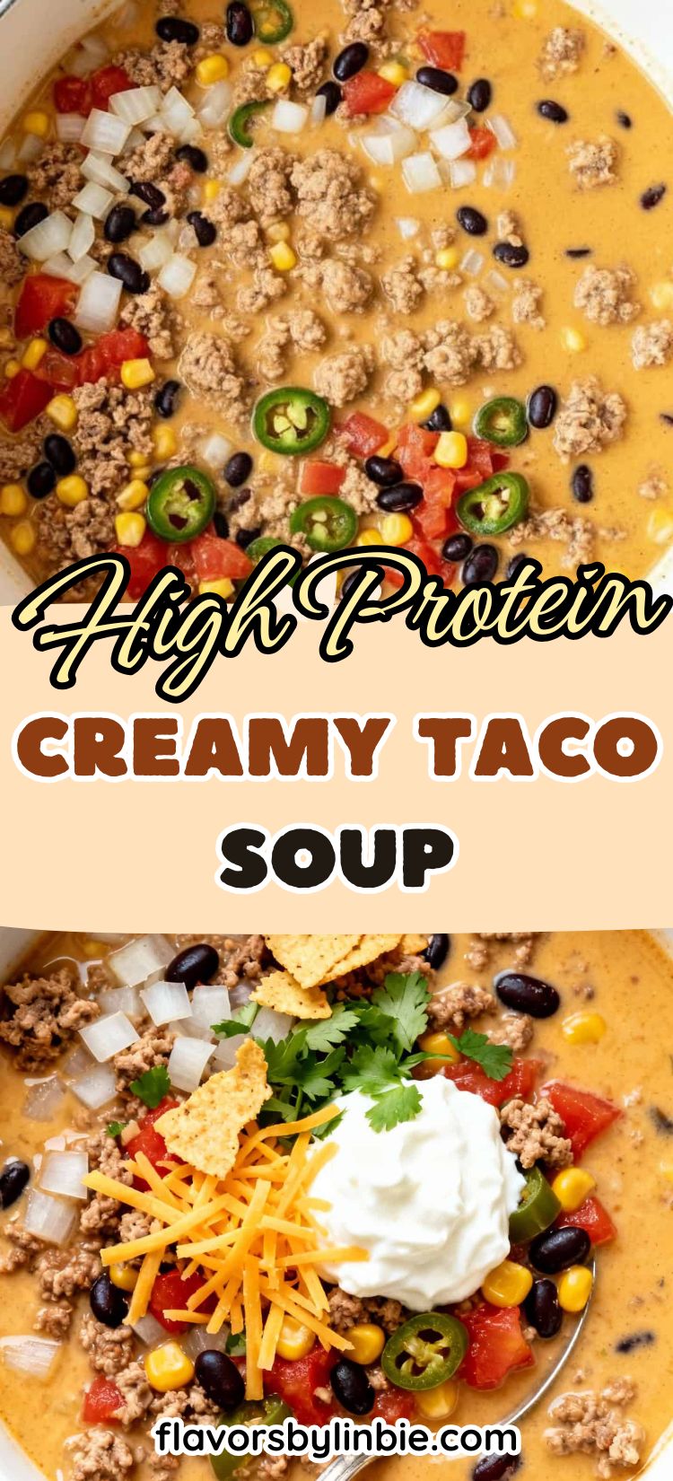 High Protein Creamy Taco Soup