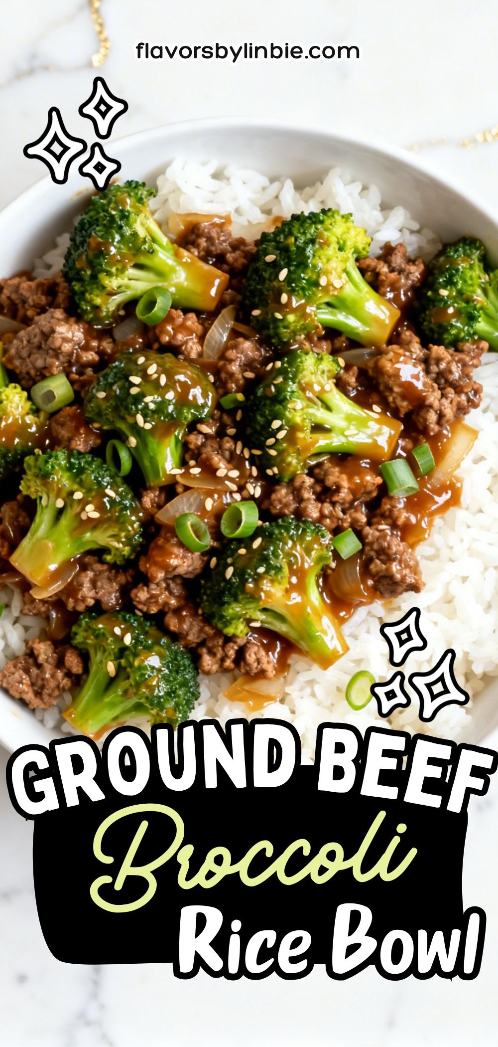 Ground Beef Broccoli Rice Bowl