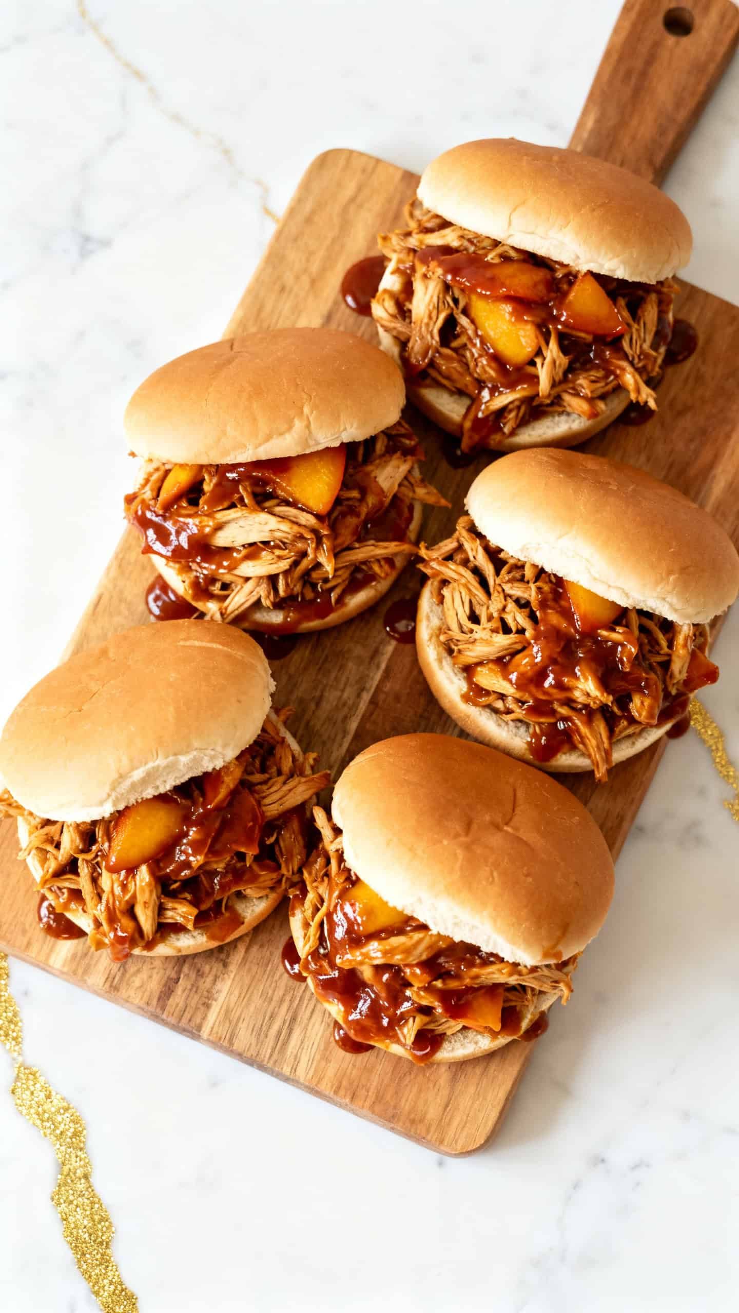 Crockpot Peach BBQ Chicken