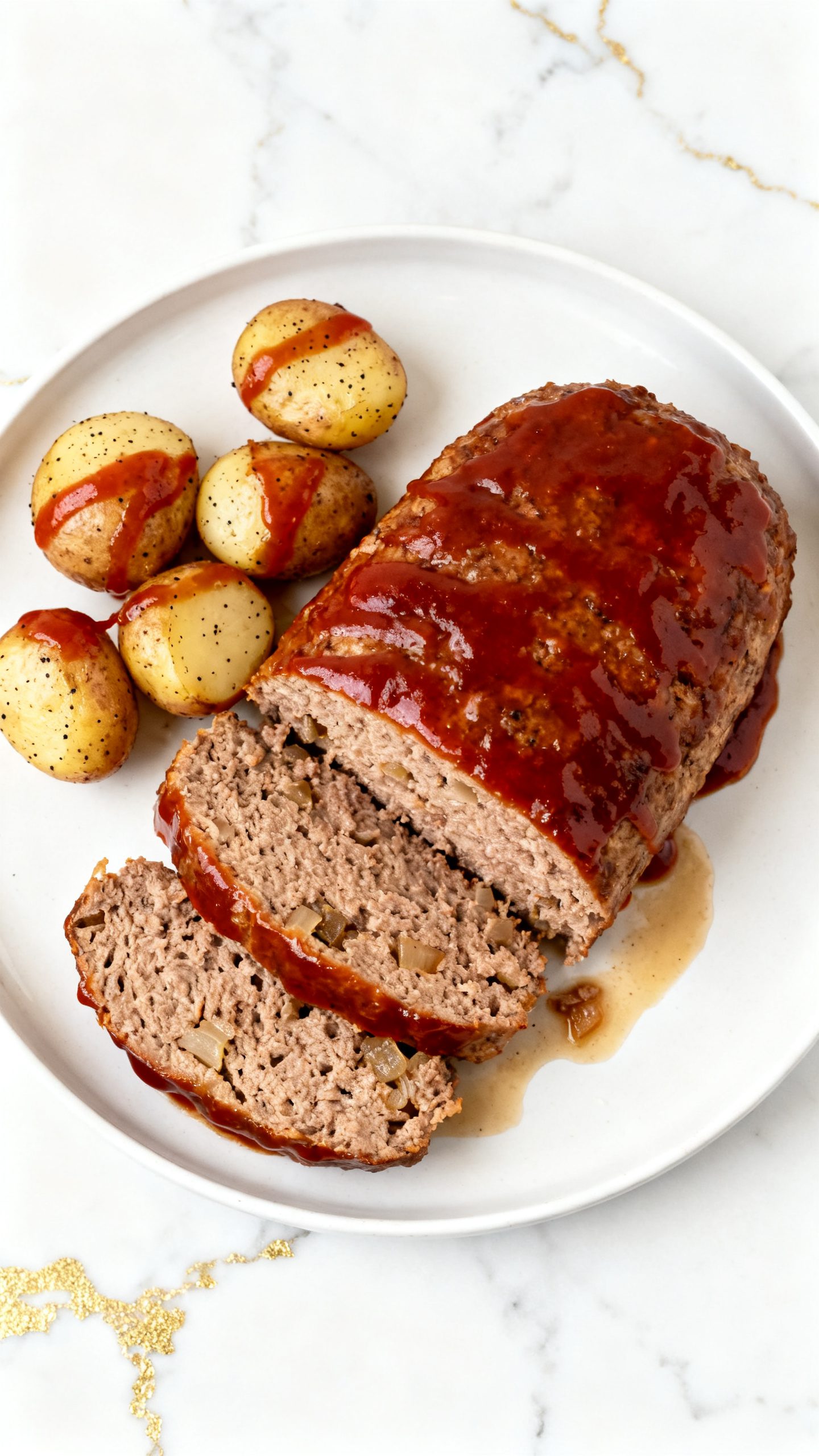 Easy Crockpot Meatloaf and Potatoes
