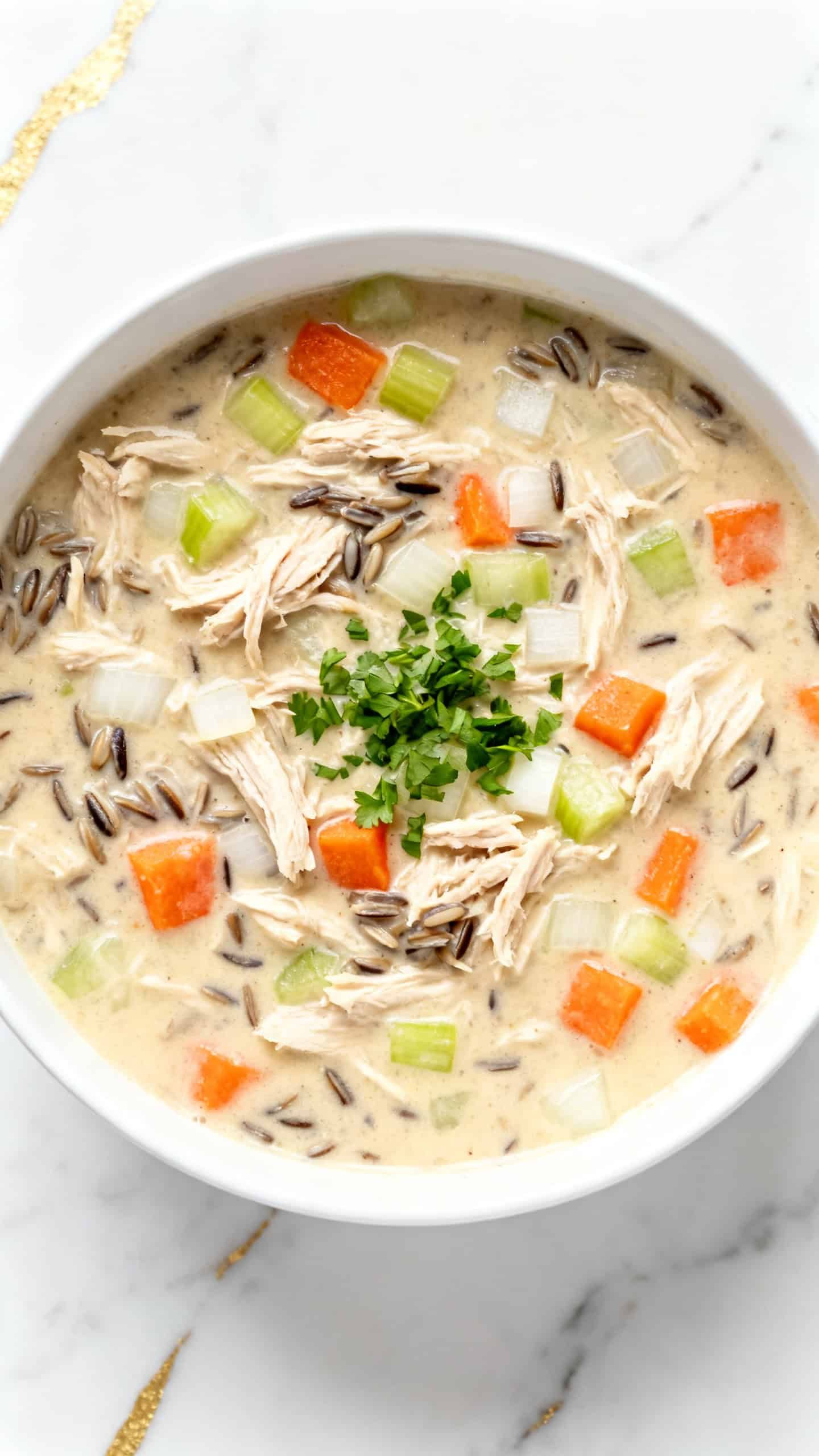 Crockpot Chicken Wild Rice Soup