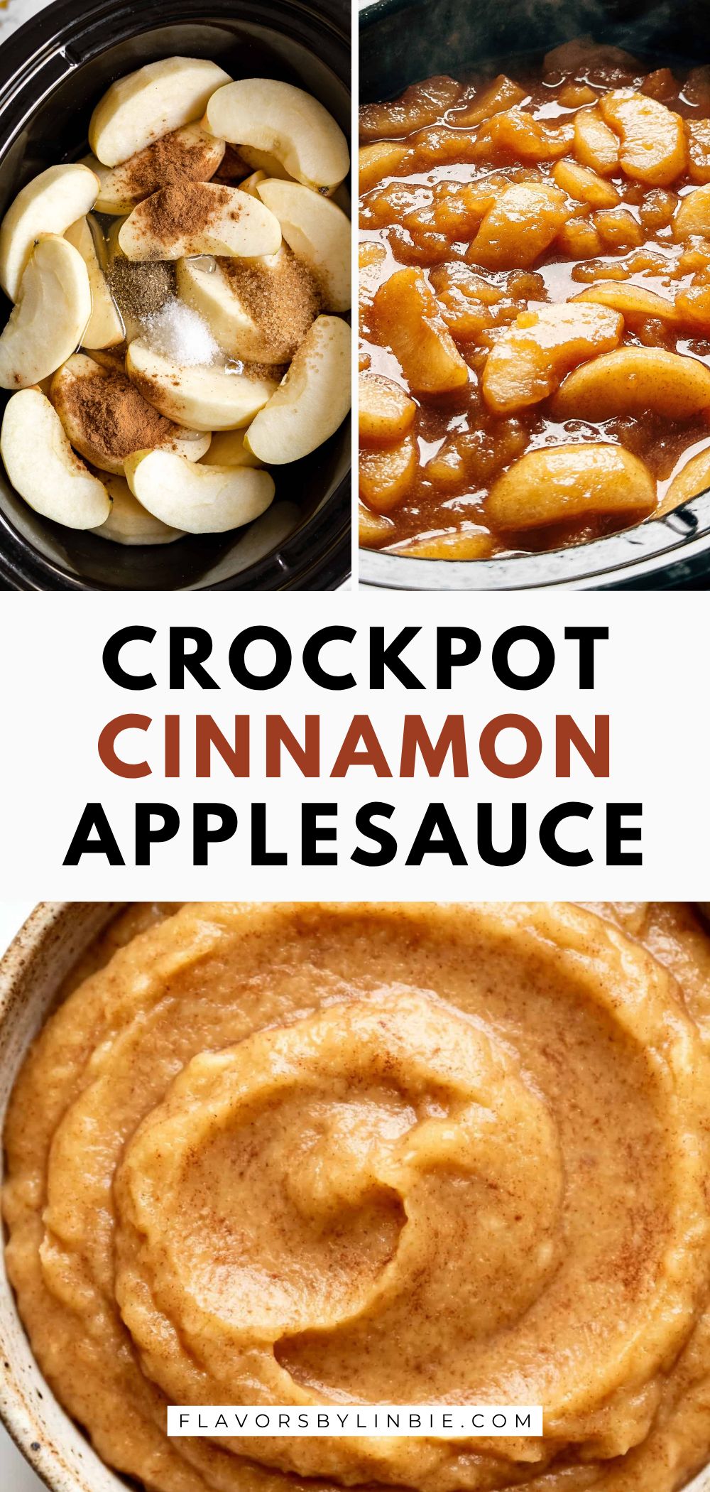 Crockpot Cinnamon Applesauce