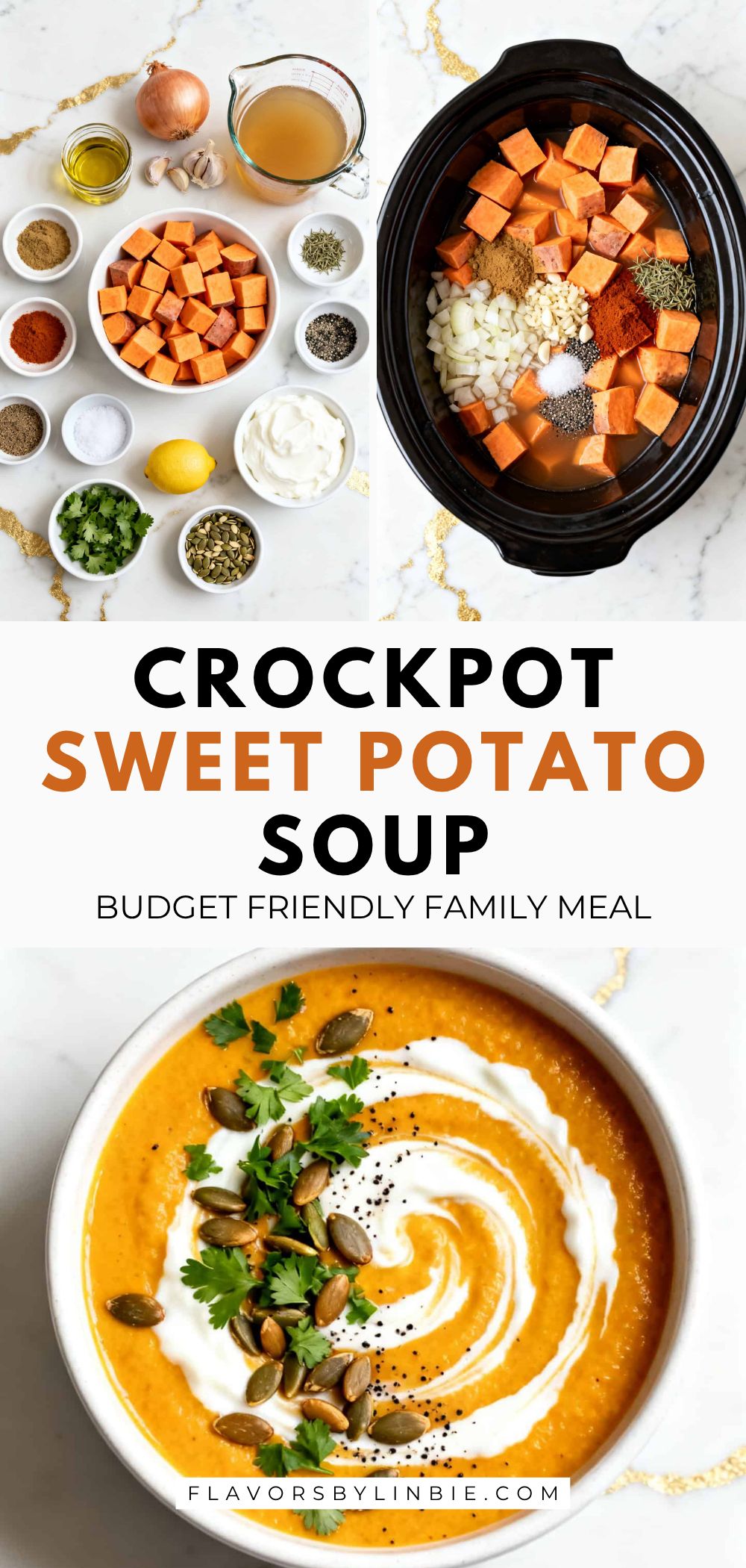 Healthy Crockpot Sweet Potato Soup