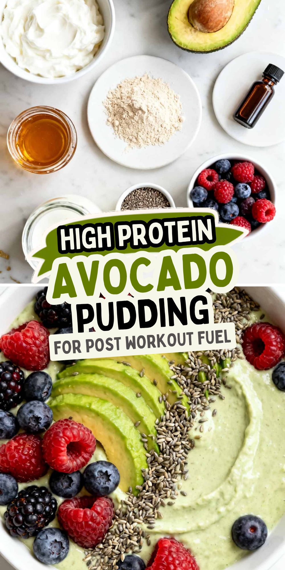 High Protein Avocado Pudding
