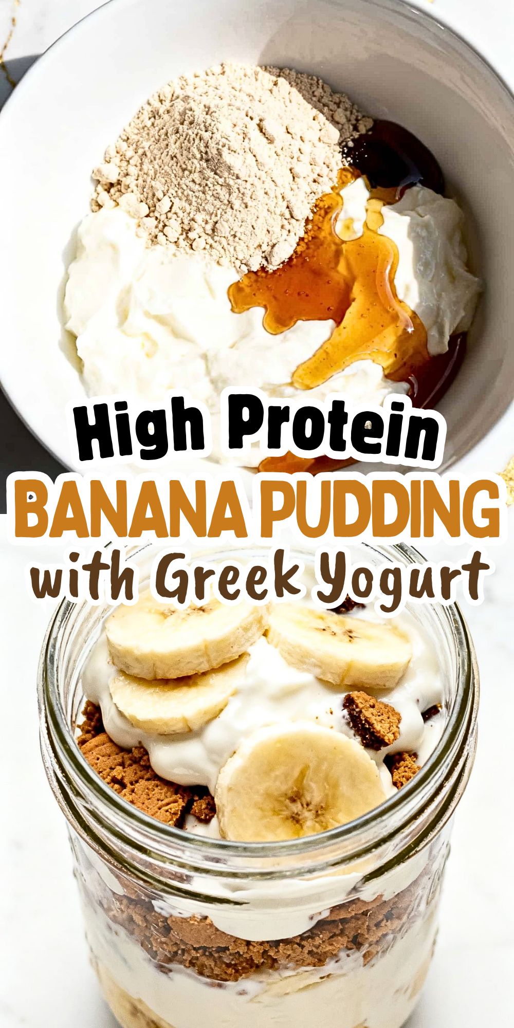 High Protein Banana Pudding with Greek Yogurt