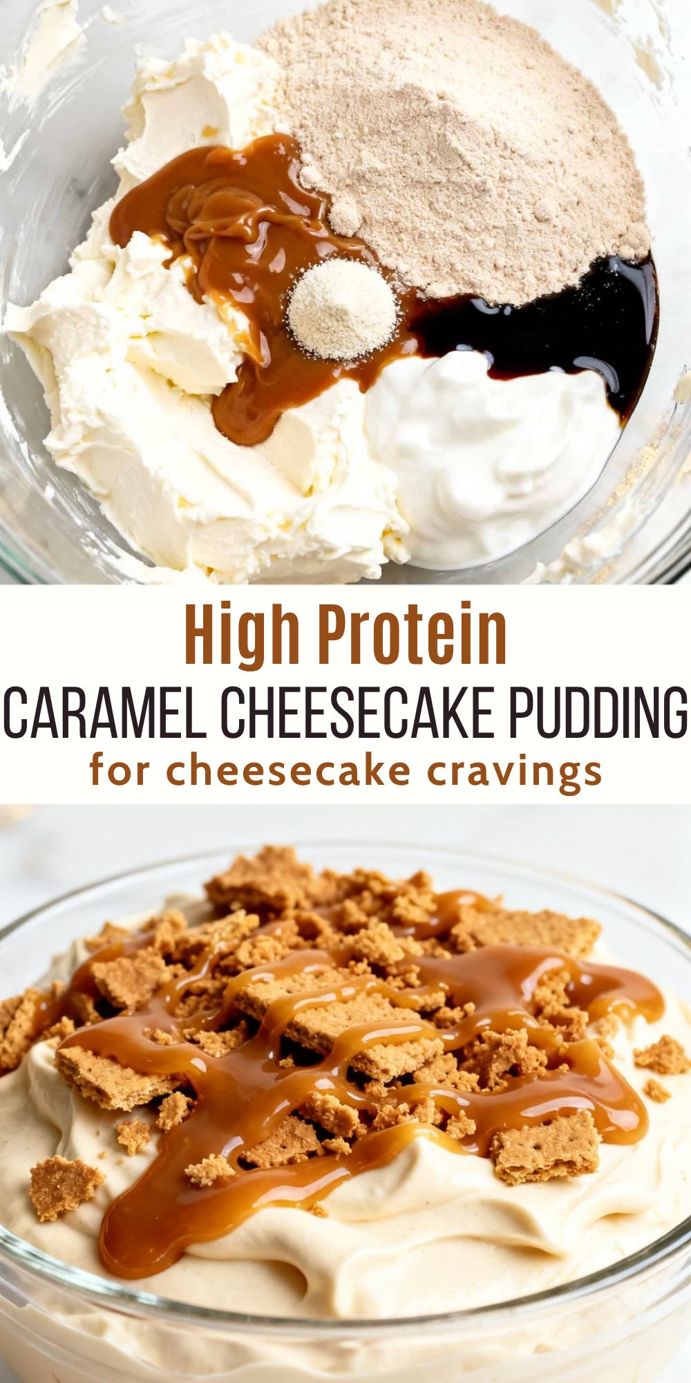 High Protein Caramel Cheesecake Pudding