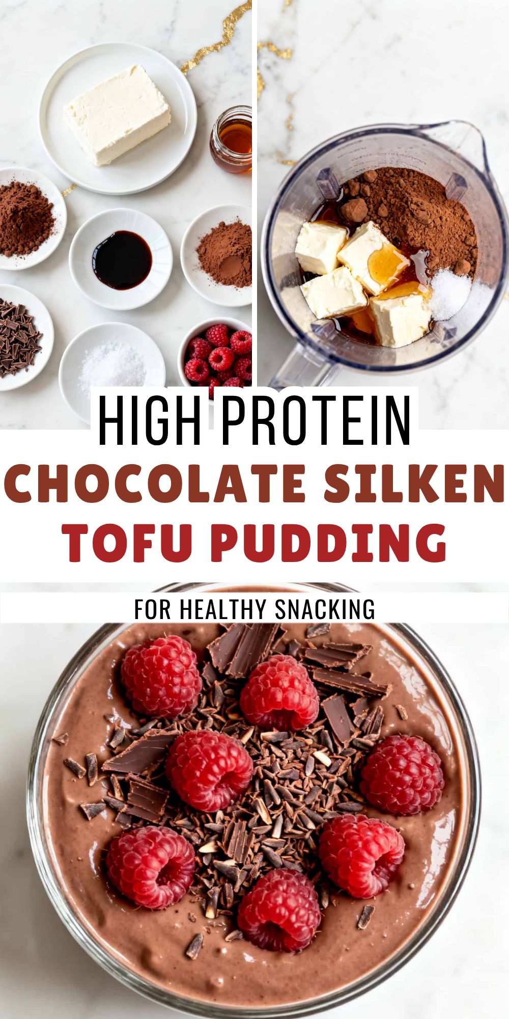 High Protein Chocolate Silken Tofu Pudding