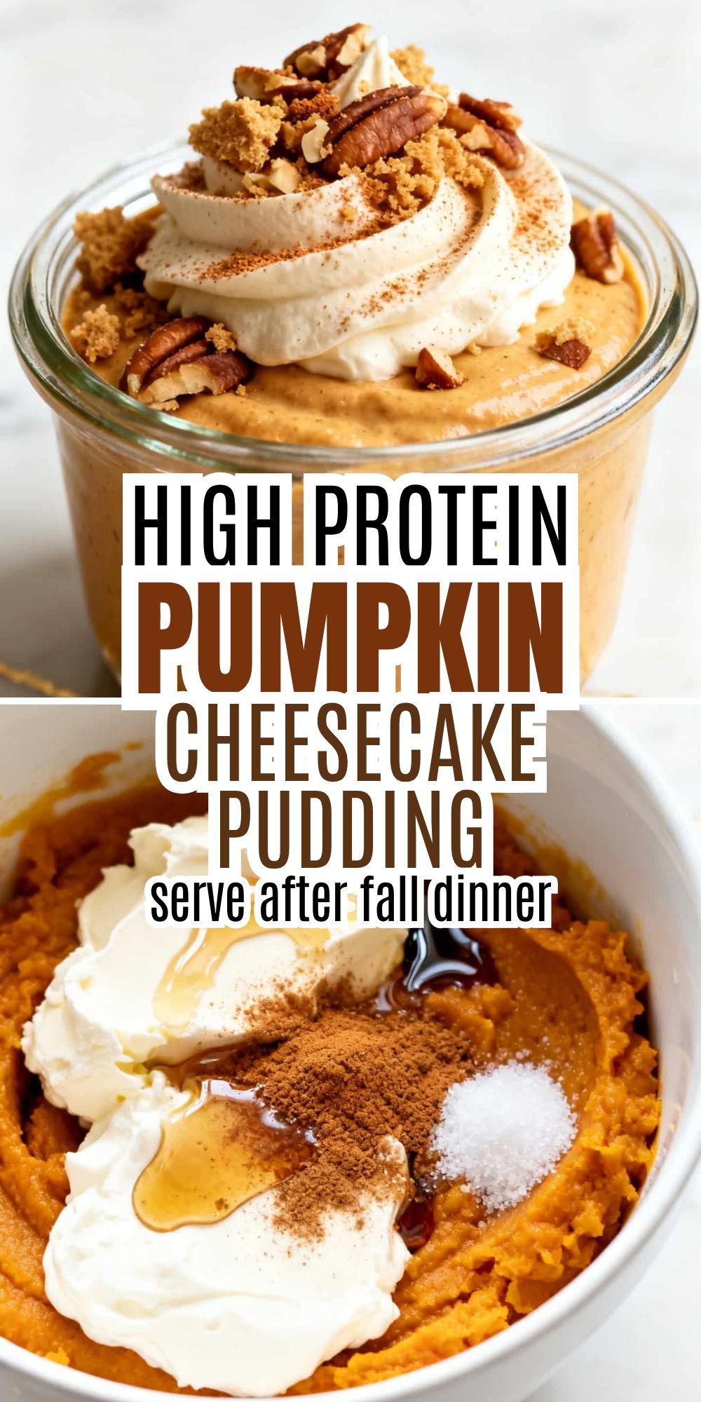 High Protein Pumpkin Cheesecake Pudding