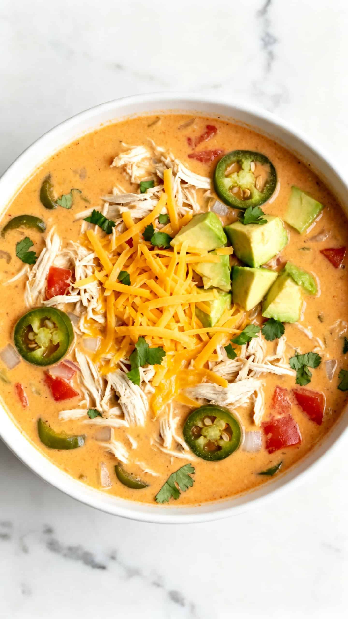 Keto Crockpot Chicken Taco Soup