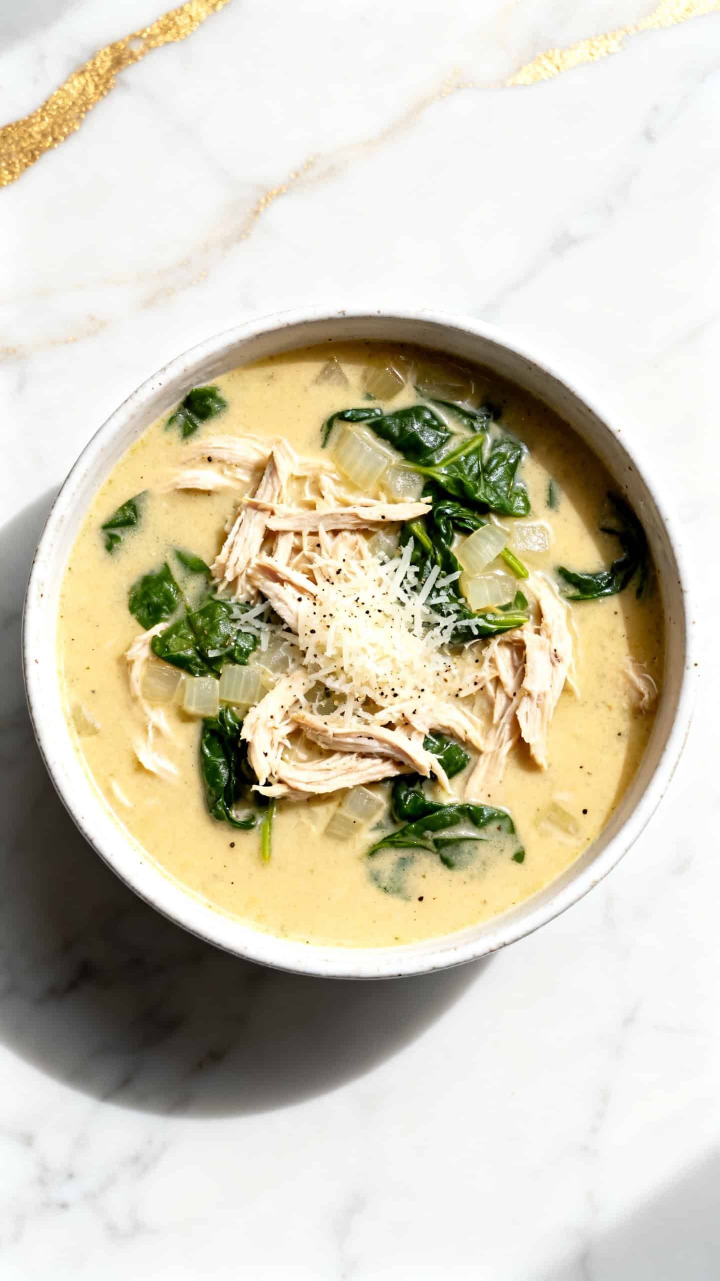 Keto Crockpot Tuscan Chicken Soup