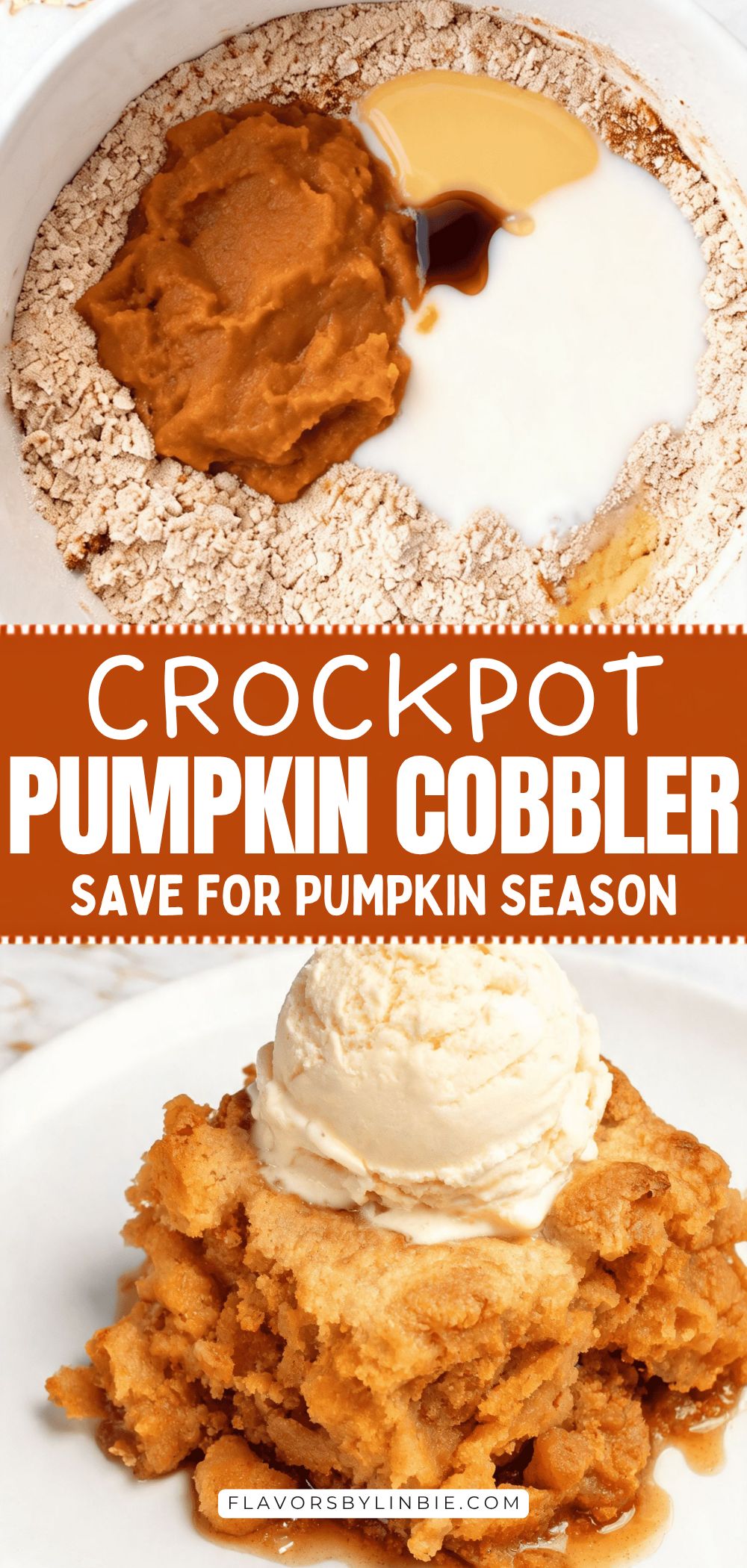 Crockpot Pumpkin Cobbler