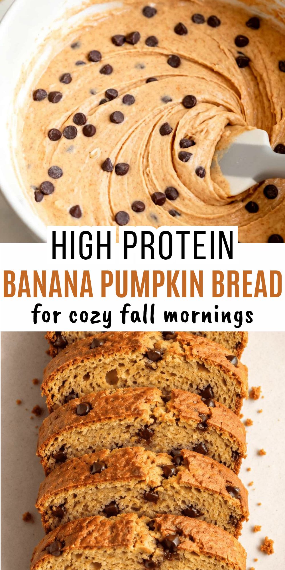 High Protein Banana Pumpkin Bread