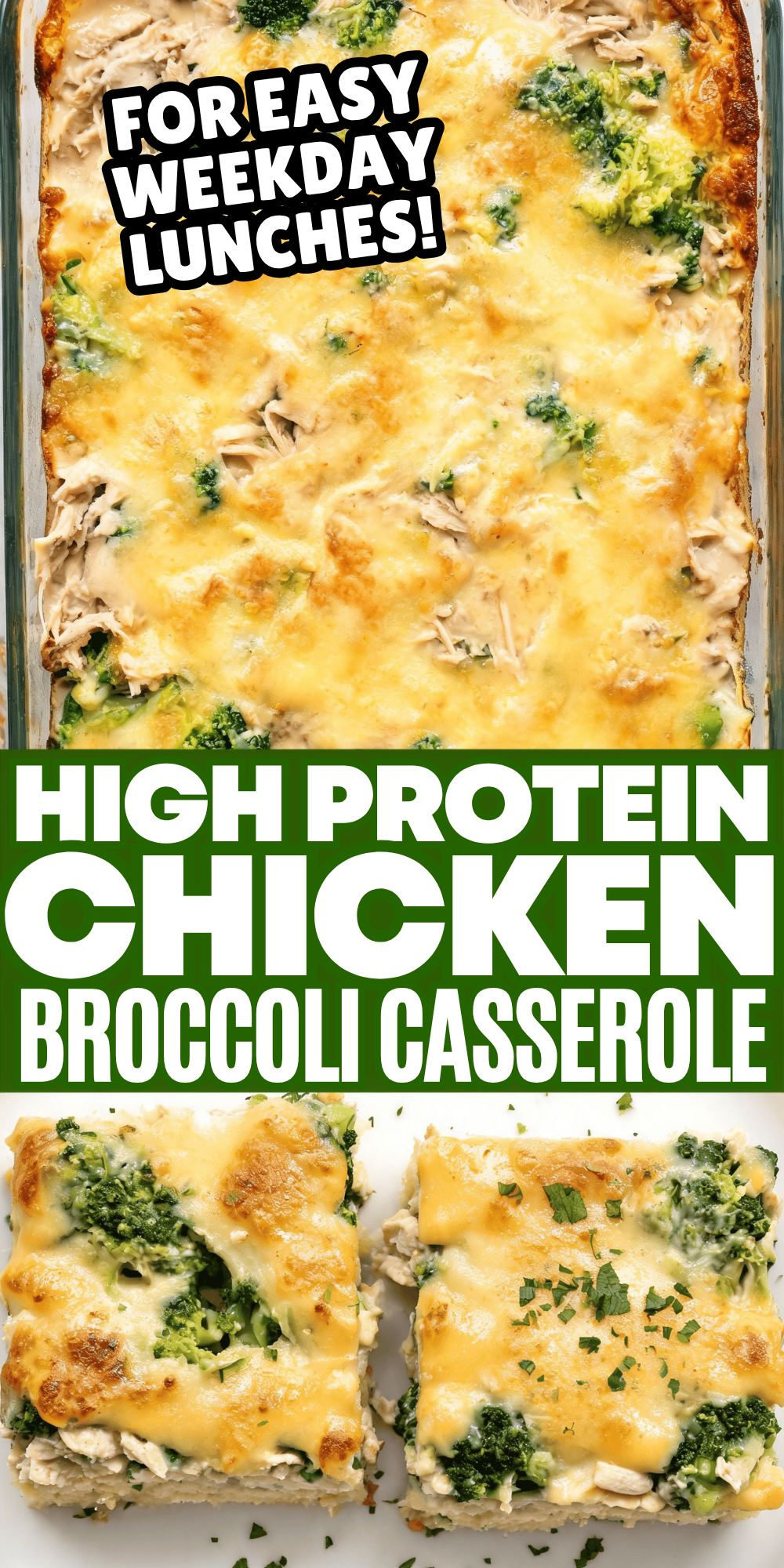 High Protein Chicken Broccoli Casserole