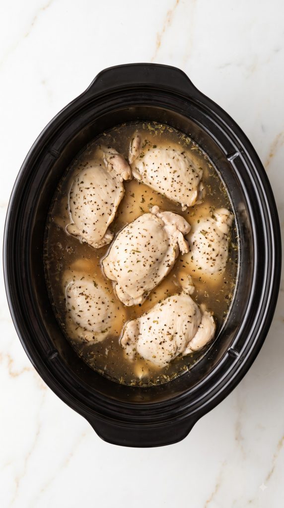 Step 2: Slow-Cook the Chicken