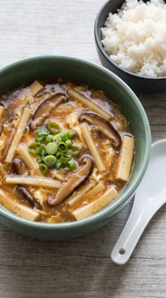 Chinese Hot and Sour Soup with Tofu