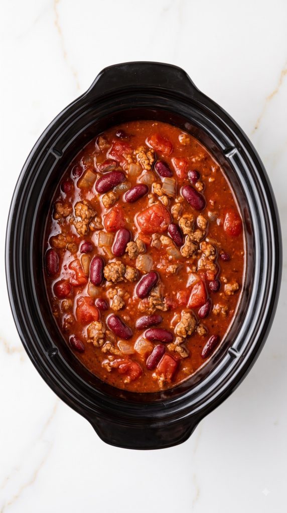 Step 3: Slow Cook the Chili Base