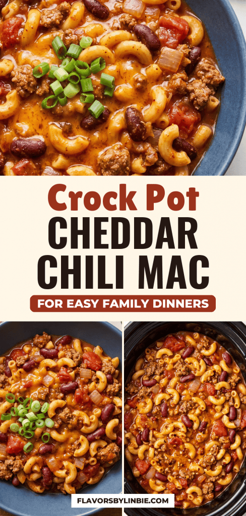Crock Pot Cheddar Chili Mac for Easy Family Dinners