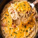 Crockpot Chicken Spaghetti