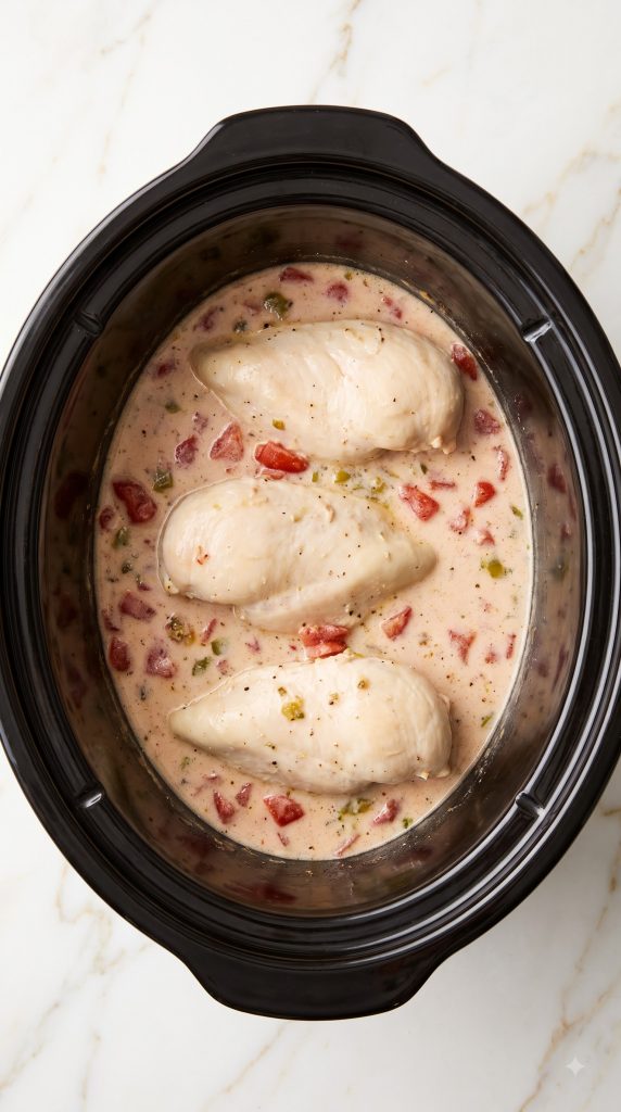 Step 2: Slow-Cook the Chicken