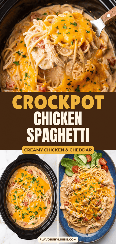 Crockpot Chicken Spaghetti