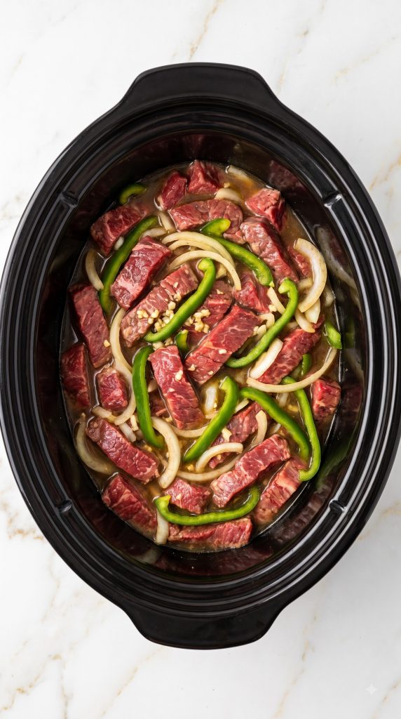 Step 1: Fill the Slow Cooker