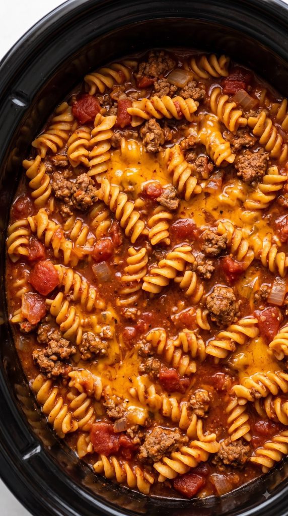 Crockpot Taco Pasta
