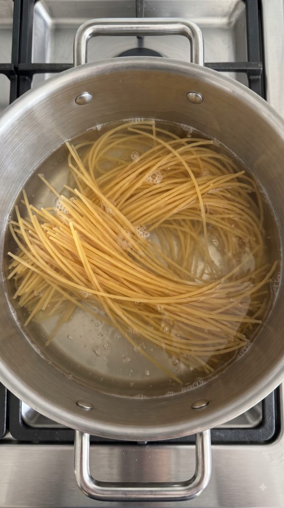Step 3: Partially Cook the Spaghetti