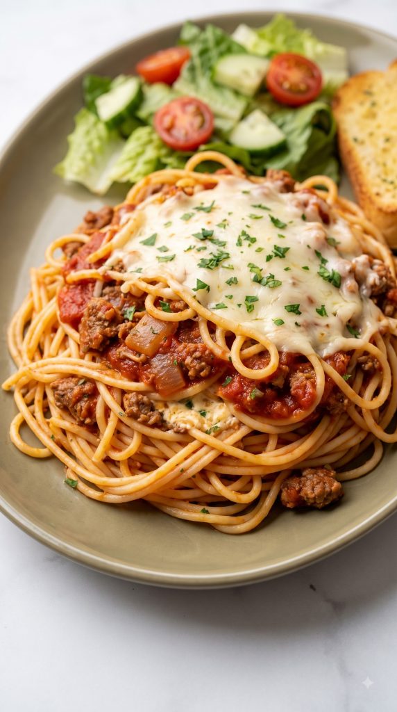 Why this Crockpot Million Dollar Spaghetti works