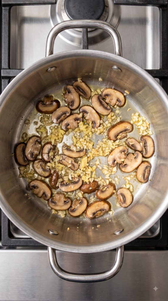 Step 2: Soften the Mushrooms